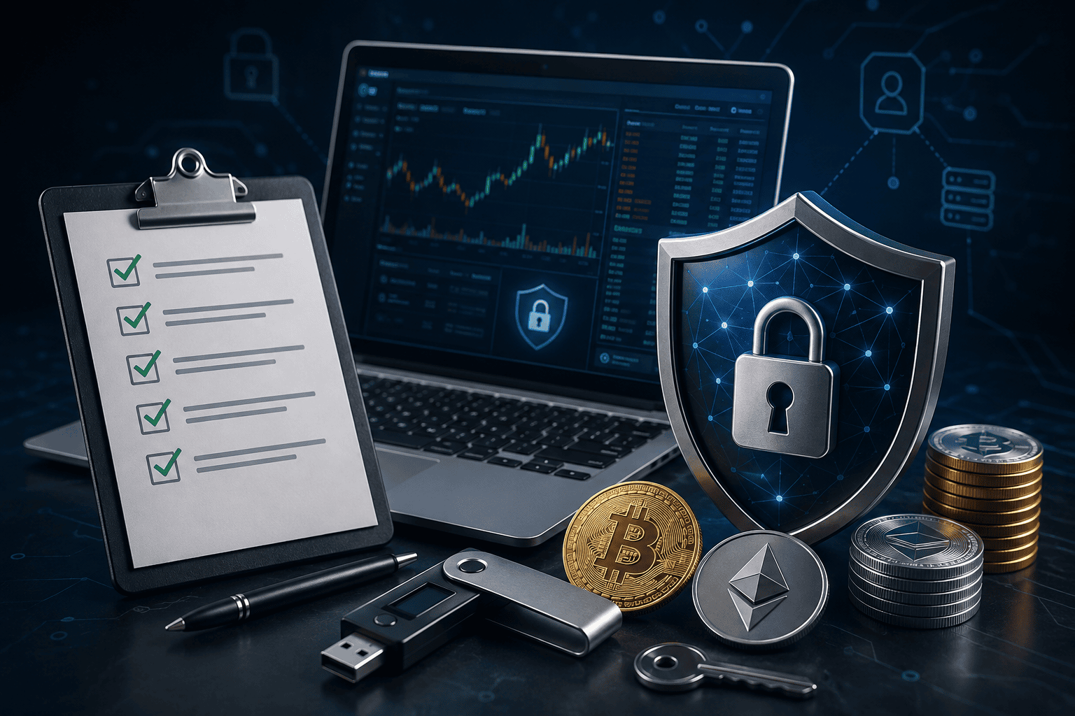 چک‌لیست کامل امنیت صرافی ارز دیجیتال قبل از راه‌اندازی